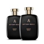 Ustraa Unisex Adult After Dark Cologne - 100 Ml X 2 - Set Of 2 Liquid Perfumes | With Saffron, Oudh, Musk Notes | Ideal For Night Occasions | Long-Lasting Fragrance With No Gas.