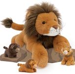 MaoGoLan Lion Stuffed Animal Set,Bi