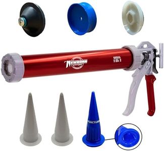 Newborn 620AL-RED Round Rod Gun with Aluminum Barrel, 18:1 Thrust Ratio, 20 oz. Sausage, Red