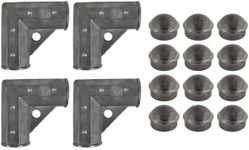 Chain Link Fence Gate Brackets and Post Caps Kit