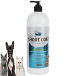 Medilogy Biotech Dog Shampoo Short Coat Ayurvedic Blue Color 1 Liters For Shiny Luxurious Smooth Healthy Coat Texture