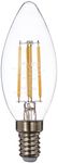 wipro Glass Garnet 4W Classic Candle LED Bulb E14 Warm (White, Pack of 8, Yellow)