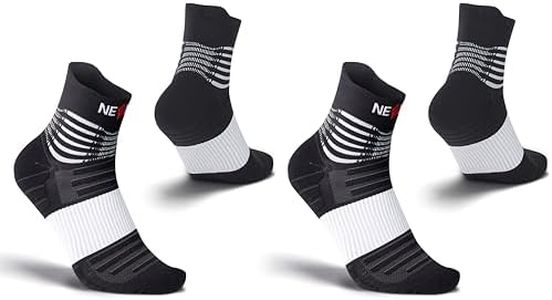NEENCA Medical Compression Socks for Women & Men Circulation—2 Pairs, Ankle Compression Stockings for Pain Relief, Plantar Fasciitis, Swelling, Running, Nurses, Travel, Pregnancy, Flying. 20-30 mmHg