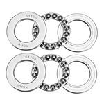 sourcing map 51105 Thrust Ball Bearings 25mm x 42mm x 11mm Chrome Steel ABEC3 Single Row Roller 2pcs