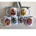 PERSONALISED PAW PATROL MUGS – 14 Characters to choose from. Ideal Birthday Gift/Gift Idea for any PAW PATROL Fan. Chase Marshall Skye Zuma Rubble Rocky - Children's boys Girls Novelty Mug Cup