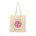 Amazon Brand - Eono, 100% Cotton Tote, Pack of 1, Reusable Tote Bags For Women, Shopping Bag For Grocery, Vegetable Bags For Market, Aesthetic Office Bag For Women, Bag For Women College - Good things