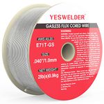 YESWELDER Flux Core Gasless MIG Welding Wire, Mild Steel E71T-GS 1.0mm 0.9kg Spool