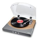 ION Audio Premier LP - Wireless Bluetooth Turntable / Vinyl Record Player with Speakers, USB Conversion, RCA & Headphone Outputs - Natural Wood Finish