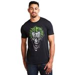 DC Comics Men's Joker T Shirt, Black, XXL UK