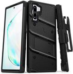 Zizo Bolt Cover - Case for Samsung Galaxy Note 10 & Kickstand and Holster (Black