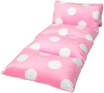 Girl's Floor Lounger Seats Cover and Pillow Cover Made of Super Soft, Luxurious Premium Plush Fabric - Perfect Reading and Watching TV Cushion - Great for Sleepovers and Slumber Parties