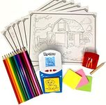 Top Secret Toys PreCasso Plus 25-Piece Electronic LCD Art Set, Tutorial Loaded with 50 Images, Learn to Draw Line by Line, Includes Art Backgrounds, Colored Pencils, Grow from PreCasso to Picasso!