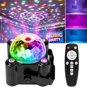 CTDZLED Disco Ball Party Lights Sound Activated Strobe DJ Stage Lighting for Indoor Room Outdoor Dance Floor Parties Birthday Rave Home Karaoke Halloween Christmas Wedding Show Bar Club