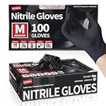 Supmedic Black Nitrile Exam Gloves,