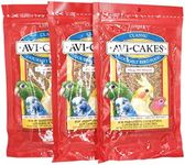 (3 Pack) Lafeber's Original Flavor Avi-Cakes for Parakeets, Cockatiels & Conures