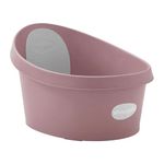 Shnuggle Toddler Bath Tub | Larger Bath Seat for Bigger Kids at Bathtime | Includes Warm and Soft Foam backrest | Grippy Anti-Slip Surface | Includes Easy Drain Bath Plug | Blossom