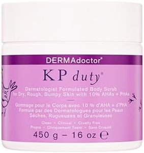 DERMAdoctor KP Duty Dermatologist Formulated Body Scrub Exfoliant for Keratosis Pilaris and Dry, Rough, Bumpy Skin with 10% AHAs + PHAs, 16 fl oz