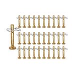 HYYLU (30Packs) 738-04155 Shear Pins & 714-04040 Cotter Pins, Fits for MTD Cub Cadet Craftsman Troy-Bilt 80-019 Fits 2007 and After Snow Throwers - 30 Pcs (1/4" × 1-7/8") Snowblower Shear Pins