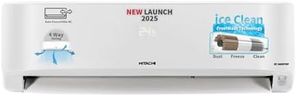 Hitachi 1.5 Ton Class 5 Star Xpandable+ Inverter Split AC (100% Copper, Smart Display, 4-Way Swing, ice Clean, Dust Filter, 5400STXL RAS.G518PCCIBT, White)