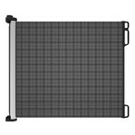 Perma Indoor/Outdoor Ultimate Retractable Baby Gate 39" Tall, Extends to 74" Wide, Black