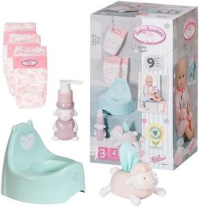 Baby Annabell 706602 Set-to Fit Dolls up to 43cm-Includes Potty, Three Nappies, Tissue Dispenser and Pretend Soap Pump-Suitable for Children Aged 3+ years-706602