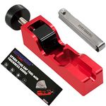 Universal Spark Plug Gap Tool with Feeler Gauge for rj19lm 10mm 12mm 14mm 16mm Spark Plug, Spark Plug Gapping Gapper Tool (Red)