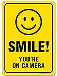 Smile You're On Camera Sign, 10" x 
