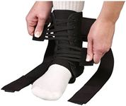 Med Spec ASO Ankle Stabilizer Orthosis Speed Lacer Black Small