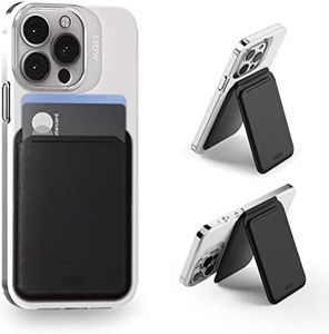 MOFT MagSafe Compatible Wallet Quick Access for iPhone 14 /iPhone 13/ iPhone12 Series Open ID Window Convenient Card Use and Sturdy Stand with Steel Hinge Flash Wallet Phone Stand,Black