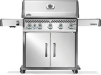 Napoleon Rogue PRO 625 Natural Gas Grill with Infrared Side Burner, Stainless Steel, Durable 6-Burner BBQ
