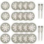 Wolfride Diamond Cutting Disc for Rotary Tool Small Diamond Cutting Wheel for Metal Ceramic Glass Marble| 22mm and 25mm (20Pcs)