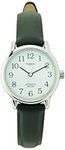 Timex Women's 20441 Easy Reader Black Leather Watch