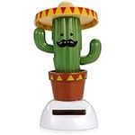 WUIUN Dancing Cactus Toy Solar Dancing Figures Wriggle Dancing Cactus Bobbleheads Car Dashboard Ornament Decorations