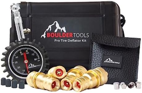 Boulder Tools Tire Deflator - 80 PSI Air Pressure Gauge - Adjustable, Automatic for Cars, Trucks & Motorcycles. Perfect tire deflator with Gauge for The Best Offroad Experience