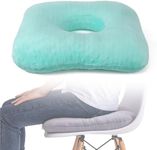 Hshbxd Donut Pillow for Tailbone Pain Relief, Wheelchair Cushion for Hemorrhoids and Bed Sores, Pregnancy, Donut Pillow Suitable for Office, Long Travel, Car and Home Sofa (Lake Blue)