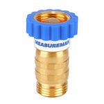 MEASUREMAN Lead-Free Brass, Water Pressure Regulator, Pressure Reducer for Camper, Trailer, RV, Garden, Plumbing System, 40-50 psi, 3/4"Hose