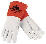 Memphis Glove 4840S Red Ram MIG/TIG Leather Welder Glove, Size Sm (12 Pair)