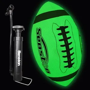 Senston Glow in The Dark Football Size 6 - Junior/Youth Glow Leather Football