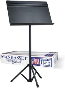 Manhasset Voyager Portable Music Stand For Sheet Music - Quick Assembly Folding Stand with Retractable Legs