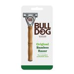 BULLDOG SKINCARE - Original Bamboo Razor Smooth Glide Razor Handle + 2 Blade Refills