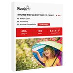 Koala Thick Photo Paper 8.5x11 Inches Heavyweight Double Sided High Glossy 100 Sheets only Compatible with Inkjet Printer 69LB