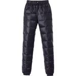 Tapasimme Men, Women Winter Warm Loose Utility Down Pants Sassy High Waisted Nylon Compression Snow Trousers (Medium, Black)