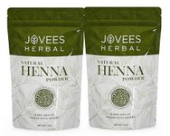 Jovees Herbal Mehandi/Henna Powder | With Amla, Shikakai & Brahmi Powder | For Extra Conditioning | Control Hair Fall & Repairs Damaged Hair | 75g (Pack of 2)