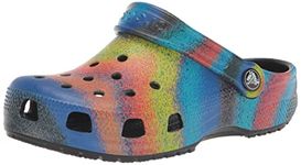 crocs Unisex Kids Classic Spray Dye Clog K Blk/MLTI Black (208080-0C4)