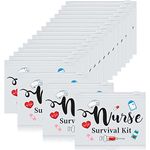 60 Pcs Nurse Survival Kit Bag Nursing Makeup Bags Multi Purpose Cosmetic Pouches for Girls Women Travel Supplies, 7.87 x 5.91 Inches (White)