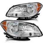 ECCPP Headlight Assembly For Chevrolet For Malibu 2008-2012 Driver and Passenger Side Headlamps