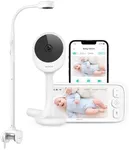 NETVUE Peekababy Baby Camera Monitor Video - Baby Monitor with Camera and Audio, 5" Display, 2-Way Talk, 4 in 1 Bracket Meets The Needs in All Scenarios, Smart Phone App, Cry Detection