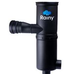 Rainy FL - 300 Self-Cleaning + Dual Intensity Rainwater Harvesting Filter Suitable for Area Upto 3800 Square Feet, Black,Installation Kit