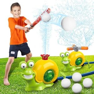 Outdoor Toy Water Sprinkler Baseball Toy for Kids,Toy for 4 Year Old Boy Girl, Backyard Toys for Kids Ages 4-8, Baseball Water Sprinkler