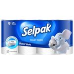 Selpak Professional Toilet Roll - 72 Rolls of Toilet Paper - Luxuriously Soft, Gentle and Hypoallergenic 3 ply Toilet Rolls - Sustainable Toilet Tissue - Dermatologically Tested Loo Roll